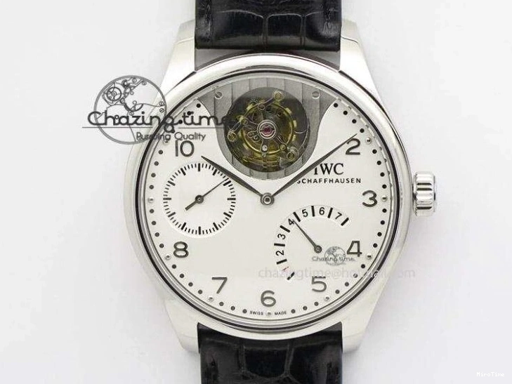 MIROTIME 0416 Portuguese Chrono RG IW371480 ZF 1:1 Best Edition White Dial On Brown Leather Strap A7750 V HighPerformance 7266